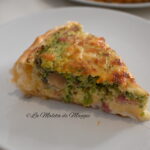 Quiche de brocoli, champiñones y bacon