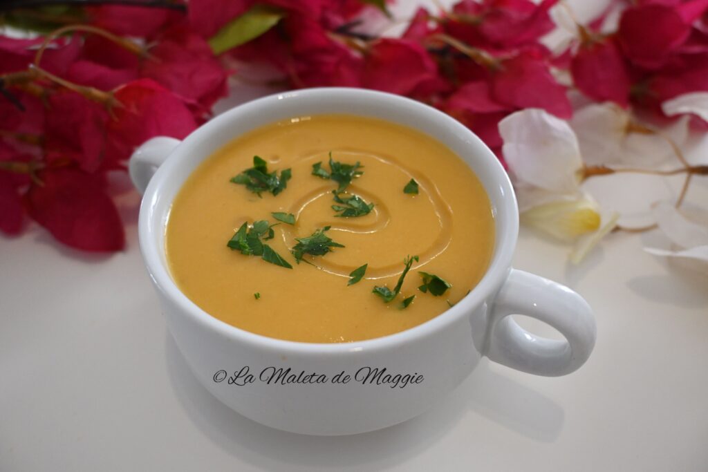 Crema de apio y zanahoria