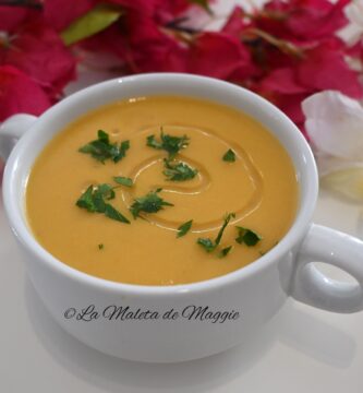 Crema de apio y zanahoria