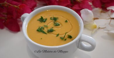 Crema de apio y zanahoria