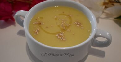 crema de maiz y puerro